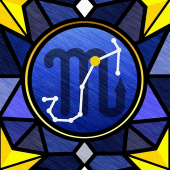 シームレスな色鉛筆風で蠍座ｐ さそり座,蠍座,星座,星,占い,運勢,色鉛筆画,手描き風,色鉛筆,にじみのイラスト素材