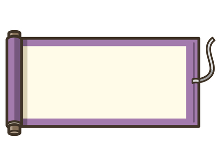 巻物_05 巻物,巻き物,古文書,書物,文書,手紙,和風,伝統,和紙,和柄のイラスト素材