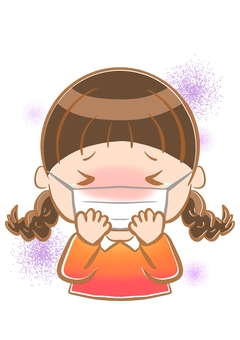 感染 感染症,インフルエンザ,マスク,風邪,アイコン,お便り,生活のイラスト素材