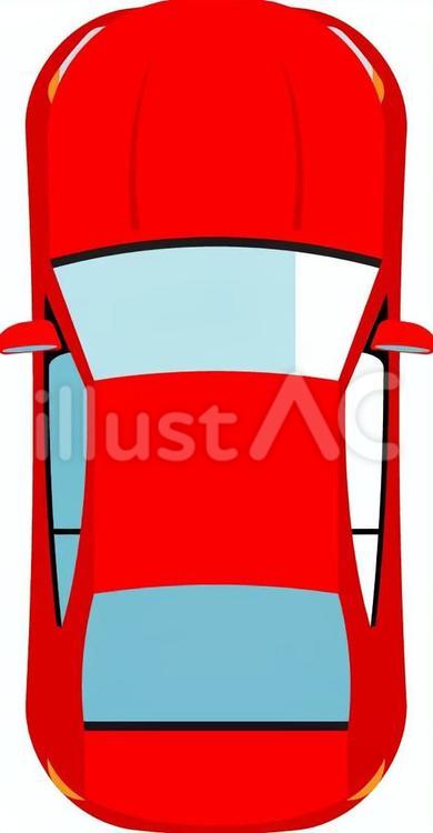 上から見た車 車,普通車,自動車のイラスト素材