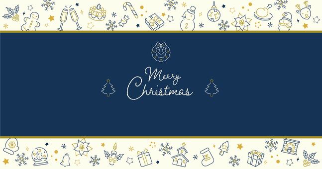 クリスマスアイコンイラストのフレーム3 クリスマス,冬,背景,フレーム,12月,バナー,飾り枠,キラキラ,装飾,ツリーのイラスト素材