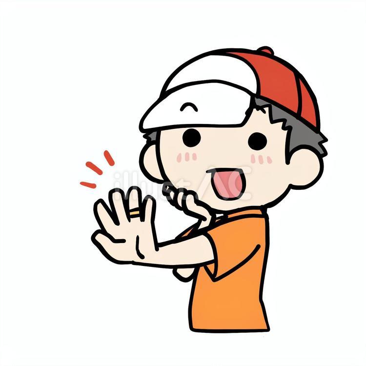 指輪を付けた少年 少年,指輪,笑顔のイラスト素材