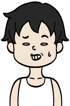 苦笑いの男の子 苦笑いの男の子 子供,こども,子,児童,小学生,男の子,男児,男,人,人物のイラスト素材