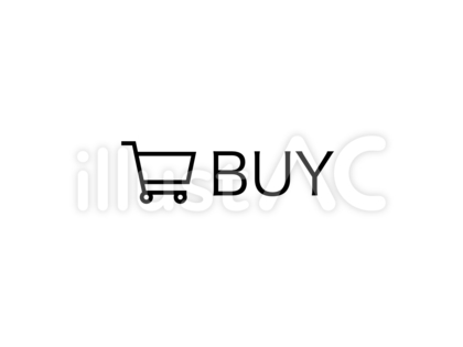 『BUY』ショッピングカートアイコンB黒