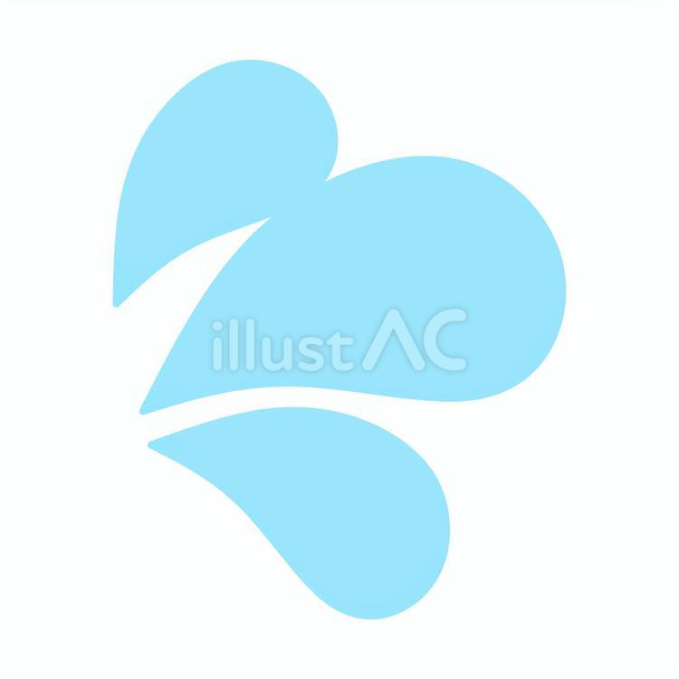 汗マーク　みずいろ 汗,焦り,マークのイラスト素材