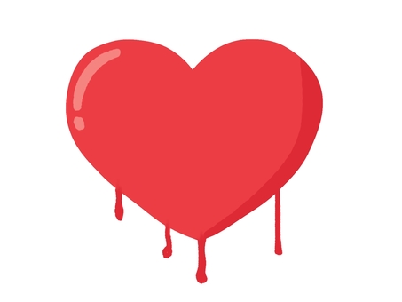 とろけて垂れるハート ハート,好き,ラブ,love,透過,溶ける,とろける,垂れる,愛,アイコンのイラスト素材