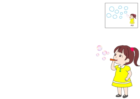 【かたち描き練習　丸】シャボン玉 教材,教育,療育,リハビリ,練習,訓練,言語療法,作業療法,プリント,運筆のイラスト素材