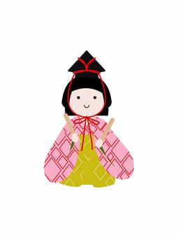 Hina Doll Taiko (Drum), JPG, PNG and AI Hina Doll Taiko (Drum), hina matsuri, hina festival, hinamatsuri, JPG, PNG and AI