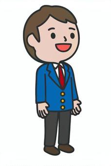 見上げる人 見上げる人 見上げる,上,視線,希望,男性,スーツ,ビジネス,会社員のイラスト素材