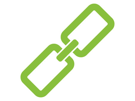リンクアイコン（黄緑） リンク,アイコン,ボタン,マーク,チェーン,鎖,外部リンク,ウェブ,サイト,アクセスのイラスト素材