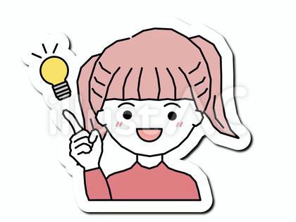 シンプルで可愛い女性C 1