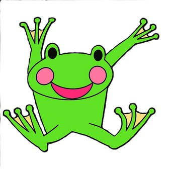 かえる　カラフル　みどり かえる,カラフル,かわいい,ゆるい,ファンシー,コミカル,オリジナル,ゆるキャラ,みどり,きみどりのイラスト素材