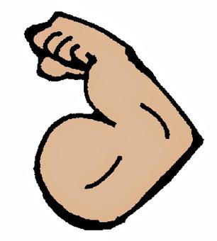 力こぶ1 ちからこぶ,腕,人,マッチョ,力瘤,力持ち,力,筋力,腕力,二の腕のイラスト素材