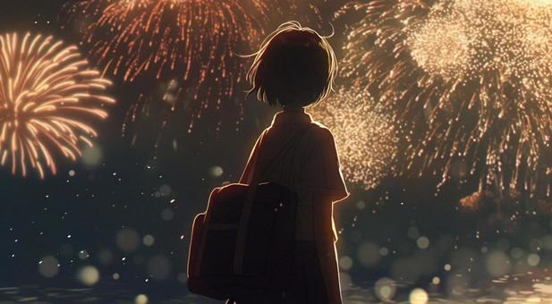 夏の終わりを告げる花火４