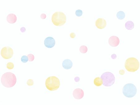 水玉の背景イラスト 水玉,シャボン玉,ふわふわ,パステル,パステルカラー,可愛い,シンプル,飾り,カラフル,背景のイラスト素材