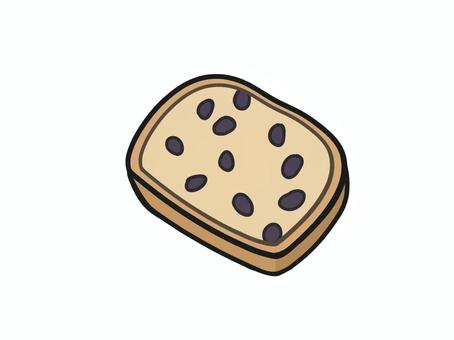 バームブラック　一切れイラスト バームブラック,ケーキ,ハロウィン,食べ物,お菓子,一切れ,レーズンのイラスト素材