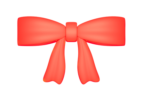 ふわりとした赤いリボン リボン,かわいい,装飾,髪飾り,ヘアアイテム,飾り,ファッション,髪留め,プレゼント,アイコンのイラスト素材