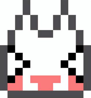 ドット絵の猫 猫,y2k,平成,ドット絵,ピクセルアート,16bit,かわいい,ポップ,白,ゲームのイラスト素材