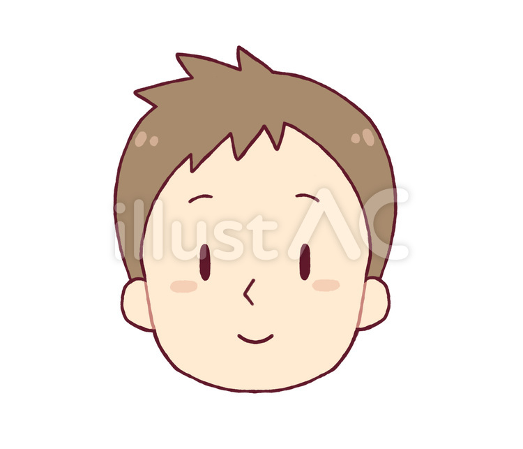 表情-笑顔(男性) 人物,男性,男の人のイラスト素材