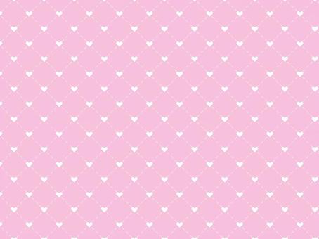 Illustration, quilting, rosa, coração, 