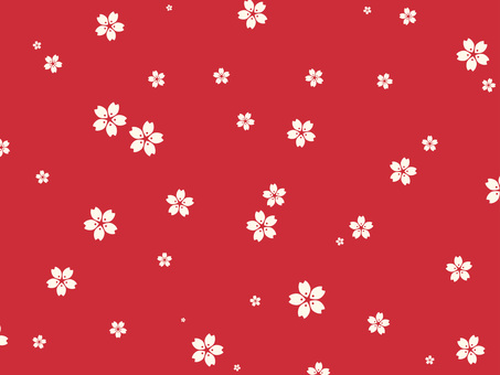 桜の背景/赤と白 桜,背景,花びら,さくら,さくらの花,桜花,和,和の模様,春,春の素材のイラスト素材