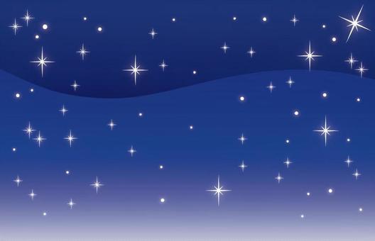 夜の星空をイメージしたキラキラ背景