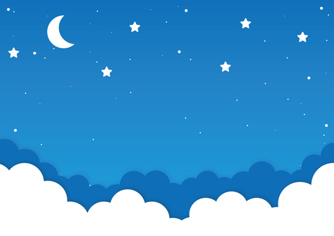 メルヘンで幻想的な夜空の背景素材 メルヘンで幻想的な夜空の背景素材 夜空,星,月のイラスト素材