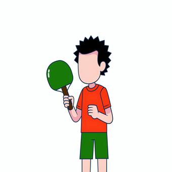 卓球 006 卓球,ピンポン,スポーツ,男の子,子供,運動,ラケット,イラスト,アクティブ,トレーニングのイラスト素材