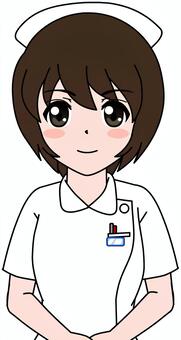 ナースちゃん(上半身) ナースちゃん(上半身) ナース,看護婦,看護師のイラスト素材
