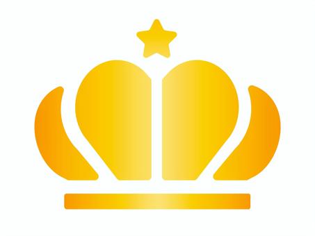 シンプルな王冠のイラスト 王冠,冠,クラウン,金,上位,権威,クイーン,王,勲章,ランキングのイラスト素材