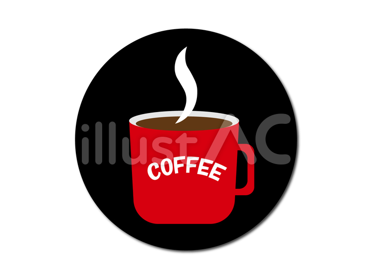 コーヒのイラスト素材 コーヒー,カップ,赤のイラスト素材