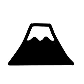 やま 富士山,やま,アイコン,観光,黒のイラスト素材