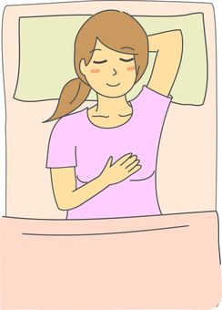 乳がんチェック2 乳がん,チェック,女性,悩み,病気,確認,セルフチェックのイラスト素材