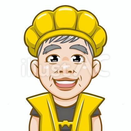 ちゃんちゃんこを着ている男性