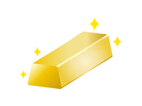 金の延べ棒3 金,金塊,貴金属,延べ棒,資産,金融,資産運用,投資,立体的,キラキラのイラスト素材