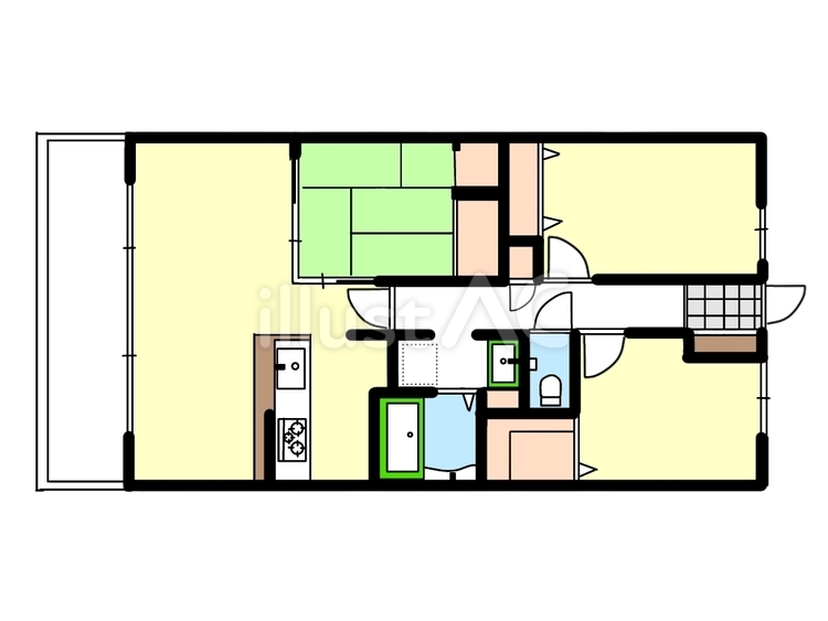 間取り　手書き 住宅,平面図,間取り図のイラスト素材