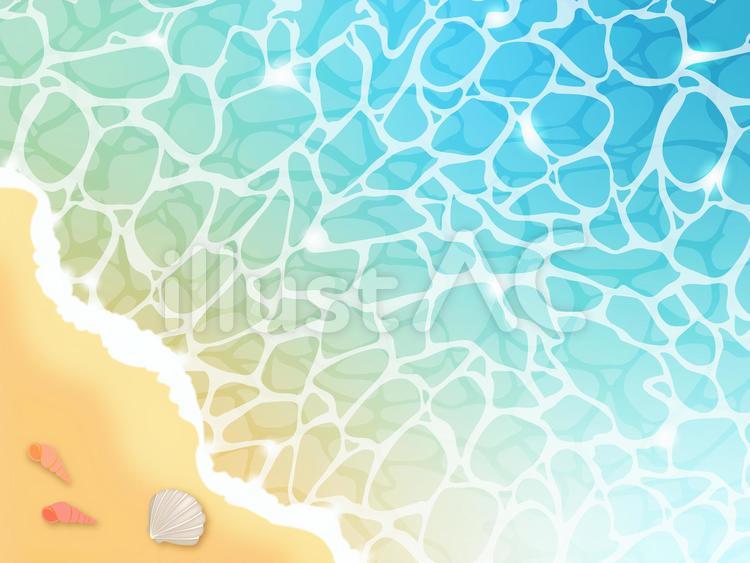 ポストカード バナーに使える海の背景素材イラスト No 無料イラストなら イラストac