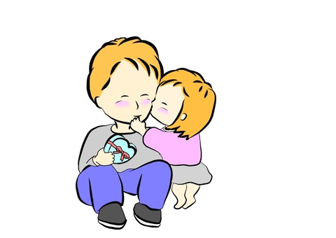 Illustration, JPG Illustration, वेलेंटाइंस, चुंबन, वेलेंटाइंस डे, JPG