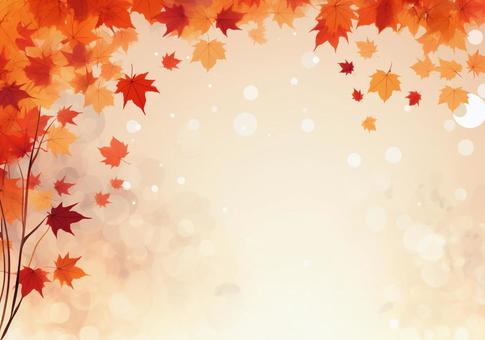 Illustration, autumn, autumn leaves, background, 