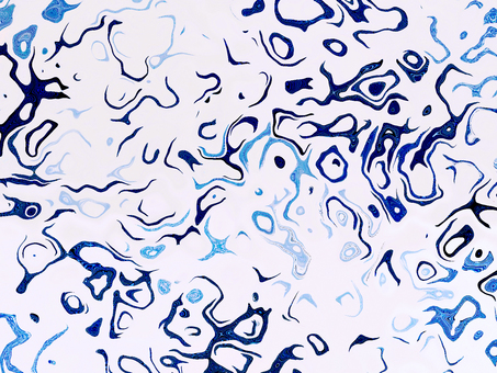 白色にブルーのマーブリングの背景壁紙素材 マーブリン,青色,紺色,白色,デザイン,背景,壁紙,抽象的,水彩画,テクスチャのイラスト素材