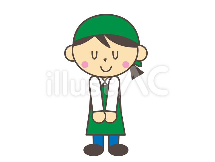 お辞儀 お辞儀,感謝,ありがとうのイラスト素材