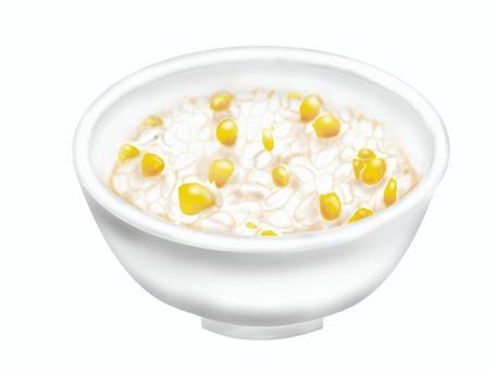 とうもろこしご飯 とうもろこしご飯,コーン,炊き込みご飯,夏,メニュー,野菜,食べ物,主食,穀物のイラスト素材