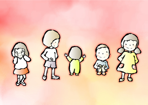 Illustration, children, children, a child, JPG, PNG and EPS