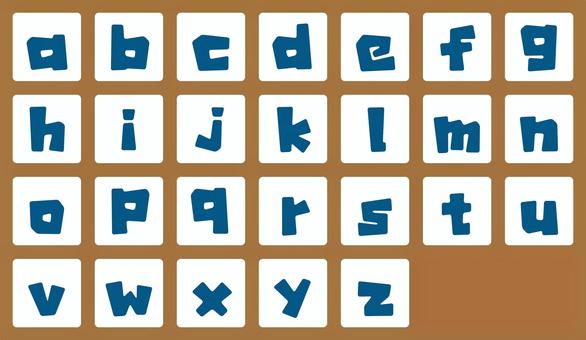 カク太文字 角丸 アルファベット・小文字 カク太文字 角丸 アルファベット・小文字 文字,カクカク,角丸,太字,ポップ,ボールド,書体,フォント,見出し,タイトルのイラスト素材