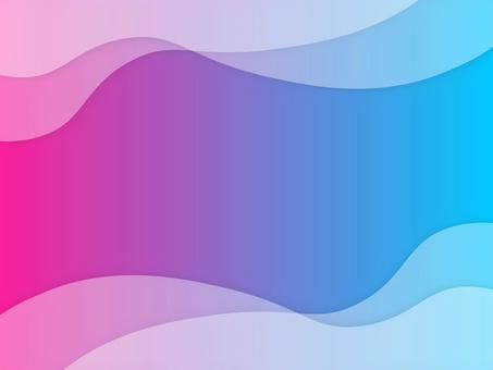 シンプルな透明感ウェーブ背景 水色ピンク 背景,グラデーション,ネオン,水色,ピンク,紫,フレーム,流体,波,透明のイラスト素材