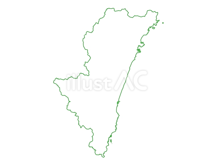 宮崎県 宮崎,県,九州のイラスト素材