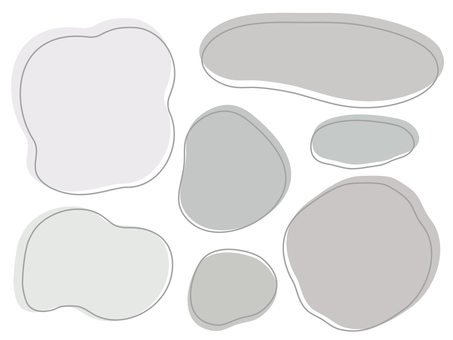 グレートーン抽象シェイプ グレー,トーン,抽象,シェイプ,図形,デザイン,素材,背景,曲線,シンプルのイラスト素材