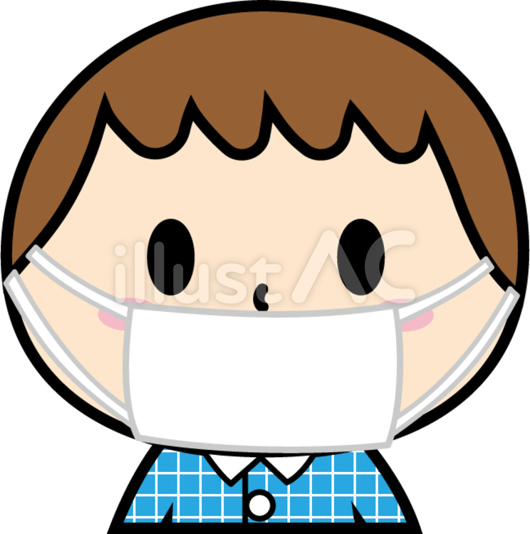 マスク（男の子） マスク,風邪,男の子のイラスト素材
