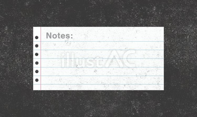 薄汚れたボロボロのメモ（お知らせ用） メモ,お知らせ,ノートのイラスト素材