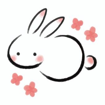 cute zodiac rabbit illustration, , JPG, PNG and AI